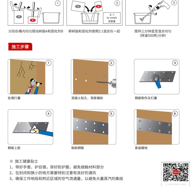 包钢佛罗镇粘钢加固施工过程